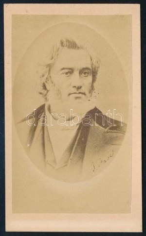 cca 1880 Jules Favre (1809-1880) francia államférfi, ügyvéd, a Nemzetgyűlés tagja, vizitkártya, 10,5x6 cm /...
