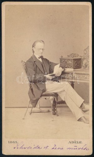 cca 1870 Schweida Rezső (1832-1916) (,,der falsche Liszt
