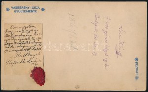 1867-1898 Leövey Klára (1821-1897) nevelőnő portréja, Ruttkay Lujza tanúsítványával...