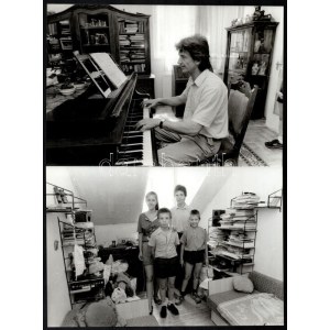 cca 1987 Stalter György budapesti fotóriporter és fotóművész felvételei Medveczky Ádám Kossuth...