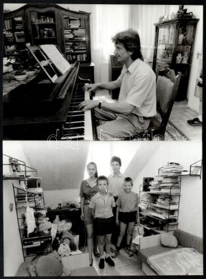 cca 1987 Stalter György budapesti fotóriporter és fotóművész felvételei Medveczky Ádám Kossuth...