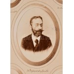 1899 A Budapesti Kir. Magyar Tudományegyetem Történelmi Seminariuma 1898-1899 tablófotója, rajta ismert személyekkel...