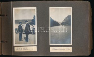 1917-1929 Régi fotóalbum, közte több fényképpel Wekerle Sándor miniszterelnökről, valamint Wekerle Gézáról...