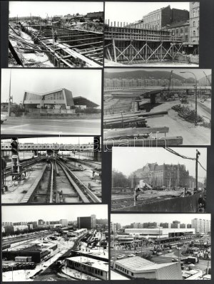 1973 és 1990 között készült felvételek Budapesten, a metró vagy más építkezésekkel összefüggésben...