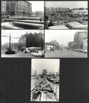 1973 és 1990 között készült felvételek Budapesten, a metró vagy más építkezésekkel összefüggésben...