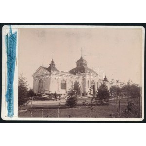 1891 Temesvár, országos ipari és mezőgazdasági kiállítás, az Osztrák-Magyar Államvasút pavilonja...