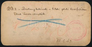 cca 1910 Titeli plató, barlanglakások, sztereófotó, feliratozva, 9×17,5 cm