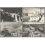cca 1937-1953 Moszkva, Stalinka épületek építése, 18 db fotó, 11×17 cm / Stalin...