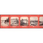 cca 1880 Svájc, Souvenirs photographiques des bords du lac de Genevé, 10 db fotót tartalmazó leporelló...