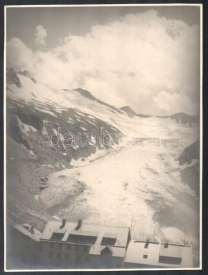 1930 Bíró Pál budapesti fotóművész felvételei az Alpok tájairól, 4 db vintage fotó, ezüst zselatinos fotópapíron...