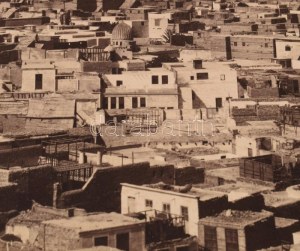 cca 1890-1900 Jean Pascal Sébah (1872-1947): Karió látképe, nagyméretű fotó kartonon, jelzett a fotón, feliratozva...