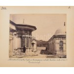 cca 1900 Konstantinápoly Ejub, Szultán sírok / Khab Kalil fémmunkások Kétoldalas albumin fotók kartonon Sébah &amp...