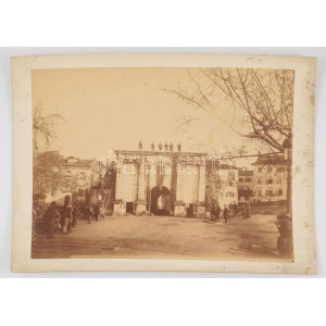 cca 1890-1900 Bartolomeo Borri (1842-1924): Görögország, Korfu, Porta Reale (lebontották 1893-ban)...