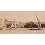 cca 1890-1900 Jean Pascal Sébah (1872-1947): Kasr el-Nil laktanya, Kairó, nagyméretű fotó kartonon, jelzett a fotón...