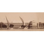 cca 1890-1900 Jean Pascal Sébah (1872-1947): Kasr el-Nil laktanya, Kairó, nagyméretű fotó kartonon, jelzett a fotón...