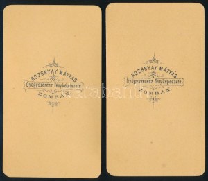 cca 1860-1870 Gyerekek elegáns öltözetben...