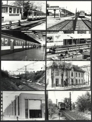 1982 és 1993 között készült felvételek HÉV állomásokról, HÉV vonalakról és HÉV járművekről...