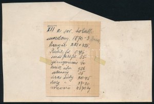 1870 MÁV XIIe. osztályú 5602 pályaszámú szertartályos gőzmozdony, hátoldalon feliratozott fotó, 9×14 cm ...
