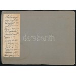 cca 1900 Hóhányó vasúti gép a MÁV Gépgyárban, keményhátú fotó, hátulján feliratozva, 13,5×18 cm ...