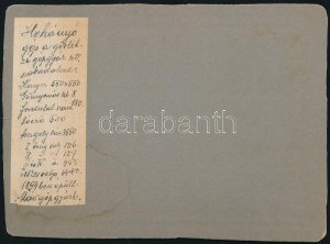 cca 1900 Hóhányó vasúti gép a MÁV Gépgyárban, keményhátú fotó, hátulján feliratozva, 13,5×18 cm ...
