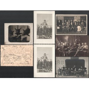 ca 1900-1930 Vadász témájú fotók, Martiny János erdélyi erdőmérnök anyaga, családi fotókkal. 15 db ca 1900...