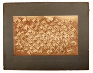 cca 1900-1910 Bp., Nyugati pályaudvar állomás tisztviselői és hivatalnokai (köztük Haviár György főellenőr...