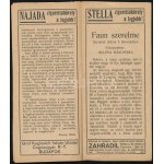 cca 1920 Omnia mozgókép palota műsora, Bp.,Thalia-ny., rengeteg korabeli reklámmal is, színes, litografált...