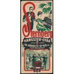 cca 1920 Omnia mozgókép palota műsora, Bp.,Thalia-ny., rengeteg korabeli reklámmal is, színes, litografált...