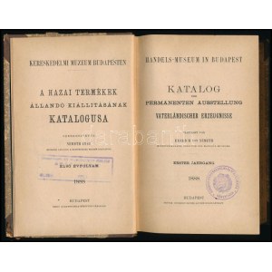 A hazai termékek állandó kiállításának katalógusa. Első évfolyam. 1888. Szerk. Németh Imre...