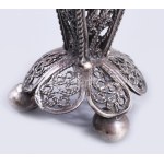 Ezüst (Ag) besamin tartó, 1894, orosz, jelzett, mesterjellel, m: 9,5 cm, 51g /// Silver (Ag) Besamim Container, 1894...