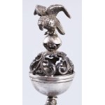 Ezüst (Ag) besamin tartó, 1894, orosz, jelzett, mesterjellel, m: 12,5 cm, 66g /// Silver (Ag) Besamim Container, 1894...