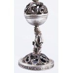 Ezüst (Ag) besamin tartó, 1894, orosz, jelzett, mesterjellel, m: 12,5 cm, 66g /// Silver (Ag) Besamim Container, 1894...