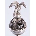 Ezüst (Ag) besamin tartó, 1894, orosz, jelzett, mesterjellel, m: 12,5 cm, 66g /// Silver (Ag) Besamim Container, 1894...