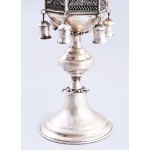 Ezüst (Ag) besamin tartó. 1854, 13 latos jelzés, AS mesterjegy, m: 36,5 cm, 322g /// Silver (Ag) Besamim Container...