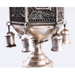 Ezüst (Ag) besamin tartó. 1854, 13 latos jelzés, AS mesterjegy, m: 36,5 cm, 322g /// Silver (Ag) Besamim Container...