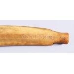 Sófár. kosszarv, oroszországi zsidó közösség, cca 19. sz. közepe - második fele, jelzés nélkül, h: 38 cm /// Shofar...