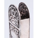 Ezüst (Ag) Sabbati havdala-tartó. 20. sz., jelzett, m: 12cm, nettó 82g /// Silver (Ag) Sabbati Havdalah holder...