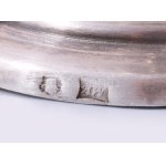 Ezüst (Ag) Kiddus pohár. cca 19. sz. utolsó harmada, jelzett, m: 15 cm, nettó 164g /// Silver (Ag) Kiddush Cup...
