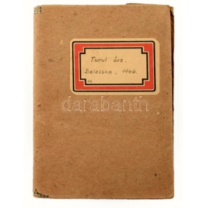 1946 Rákóczi raj. Turul örs. Beleska, 1946. júl. 11-24. Budapesti 5. sz. K.E.G. (Katolikus Egyetemi Gimnázium...
