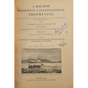 Dejtéri Borbás Vince: A Balaton tavának és partmellékének növényföldrajza és edényes növényzete. Kiadja...