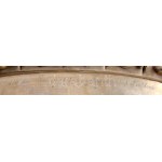 cca 1930-1940 M. kir. ,,Zothmund 3. honvéd utászzászlóalj Tisztikara gravírozott felirattal ellátott ezüst (Ag) tálca...