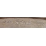 cca 1930-1940 M. kir. ,,Zothmund 3. honvéd utászzászlóalj Tisztikara gravírozott felirattal ellátott ezüst (Ag) tálca...