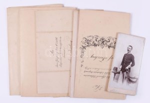 cca 1896-1918 Teszling József (1877-1960) császári és királyi ezredes kinevezési okmányai (kadét, kapitány, hadnagy...