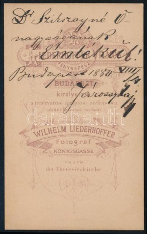 1880 Járossy Lajos (1853-1924), a debreceni 80. honvéd gyalogdandár hadnagya (későbbi alezredes...
