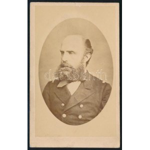 cca 1870 Wilhelm von Tegetthoff (1827-1871) osztrák császári és királyi tengernagy, a 19...