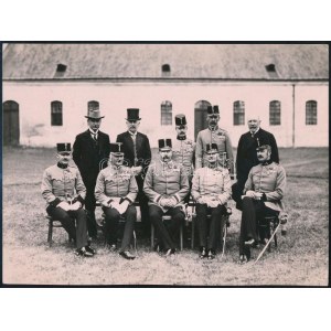 cca 1900-1910 Habsburg-Lotaringiai Ferenc Ferdinánd főherceg katonai egyenruhában, osztrák...