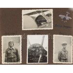 ca 1940 M. kir. Repülőoktató katonatiszt fotóalbuma 58 db a katonasághoz, budaörsi reptérhez kötődő...