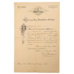 1874-1906 Herpich Ferenc hajógépész bizonyítványai, okmányai, összesen 6 db, közte a Cs. és Kir...