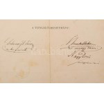 1874-1906 Herpich Ferenc hajógépész bizonyítványai, okmányai, összesen 6 db, közte a Cs. és Kir...