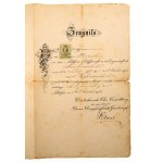1874-1906 Herpich Ferenc hajógépész bizonyítványai, okmányai, összesen 6 db, közte a Cs. és Kir...